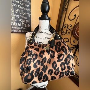 COACH Leopard Cheetah Print Purse